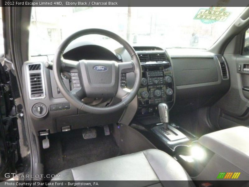 Ebony Black / Charcoal Black 2012 Ford Escape Limited 4WD