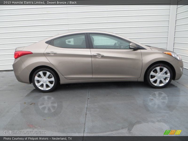 Desert Bronze / Black 2013 Hyundai Elantra Limited