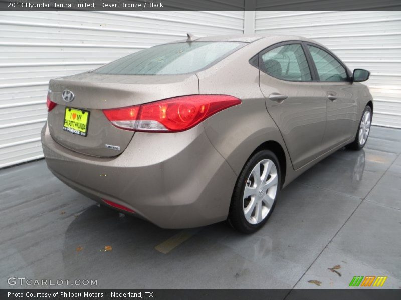 Desert Bronze / Black 2013 Hyundai Elantra Limited