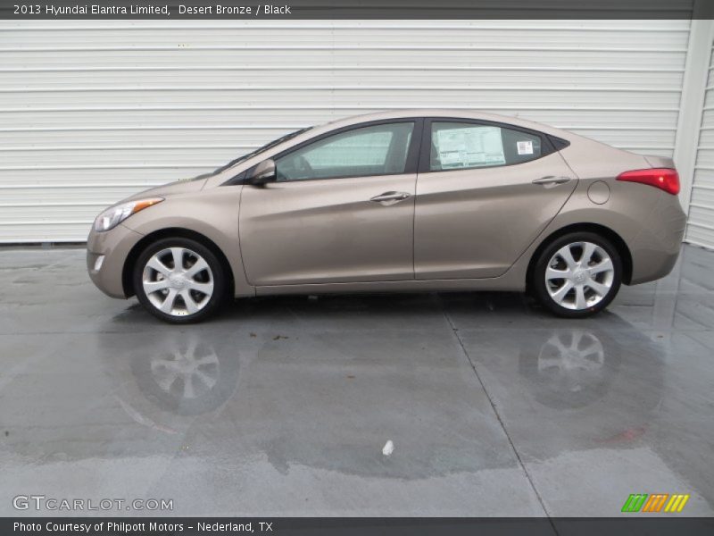 Desert Bronze / Black 2013 Hyundai Elantra Limited