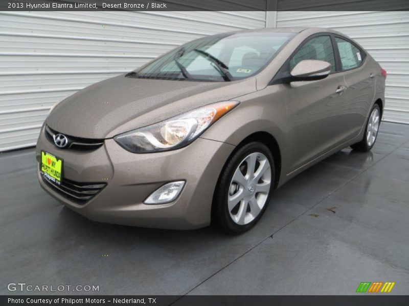 Desert Bronze / Black 2013 Hyundai Elantra Limited