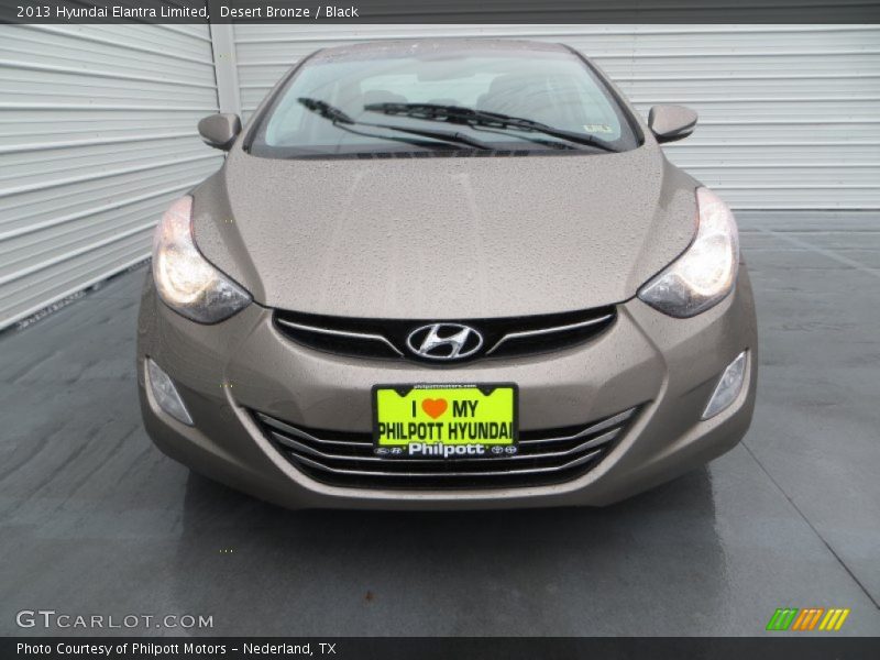 Desert Bronze / Black 2013 Hyundai Elantra Limited