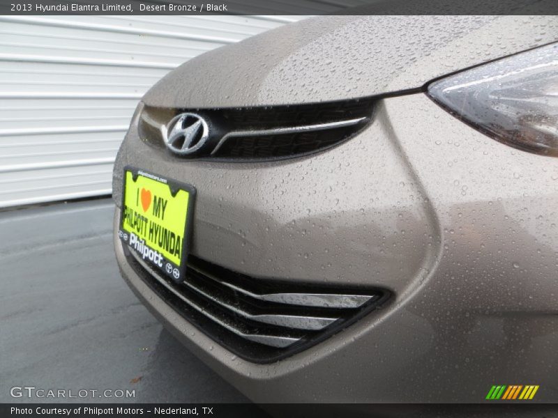 Desert Bronze / Black 2013 Hyundai Elantra Limited