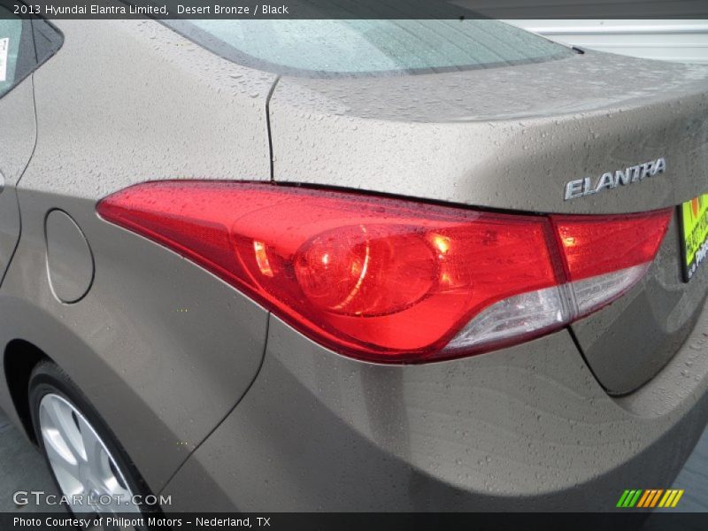 Desert Bronze / Black 2013 Hyundai Elantra Limited