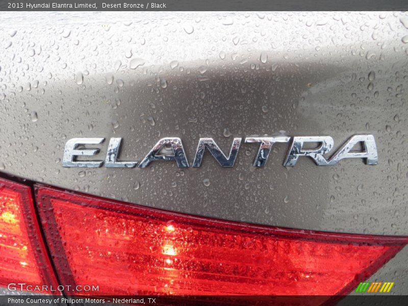 Desert Bronze / Black 2013 Hyundai Elantra Limited