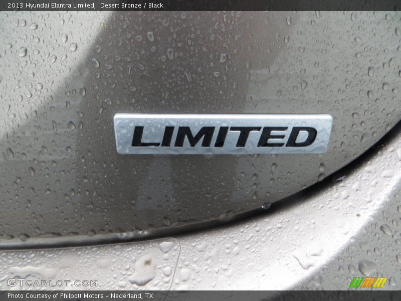 Desert Bronze / Black 2013 Hyundai Elantra Limited