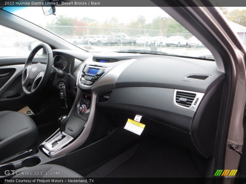 Desert Bronze / Black 2013 Hyundai Elantra Limited