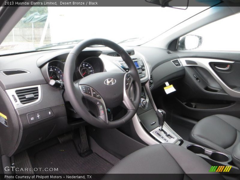 Desert Bronze / Black 2013 Hyundai Elantra Limited