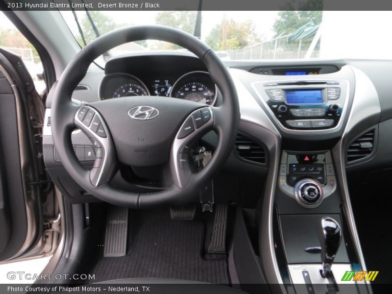 Desert Bronze / Black 2013 Hyundai Elantra Limited