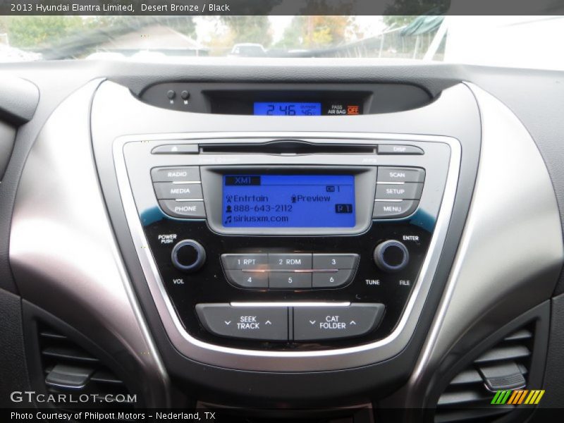 Desert Bronze / Black 2013 Hyundai Elantra Limited