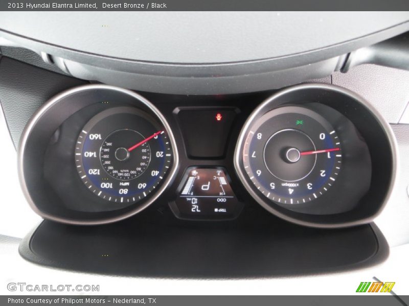 Desert Bronze / Black 2013 Hyundai Elantra Limited