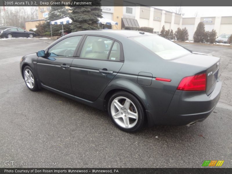 Deep Green Pearl / Parchment 2005 Acura TL 3.2