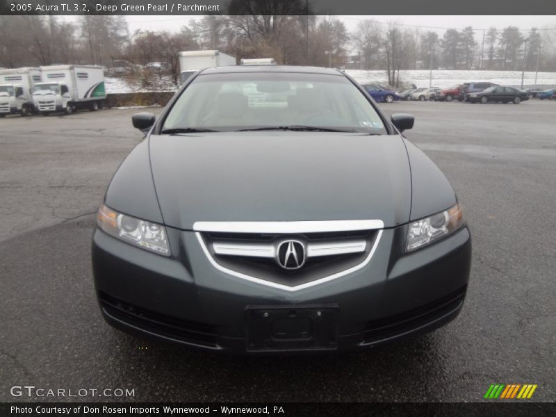 Deep Green Pearl / Parchment 2005 Acura TL 3.2