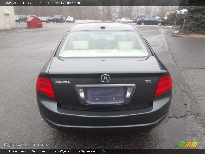 Deep Green Pearl / Parchment 2005 Acura TL 3.2