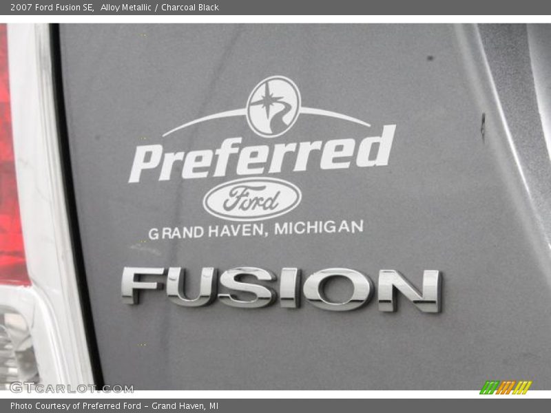 Alloy Metallic / Charcoal Black 2007 Ford Fusion SE