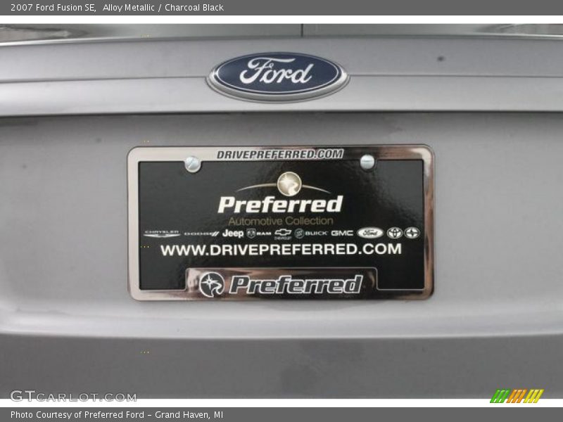 Alloy Metallic / Charcoal Black 2007 Ford Fusion SE