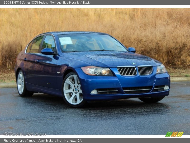 Montego Blue Metallic / Black 2008 BMW 3 Series 335i Sedan