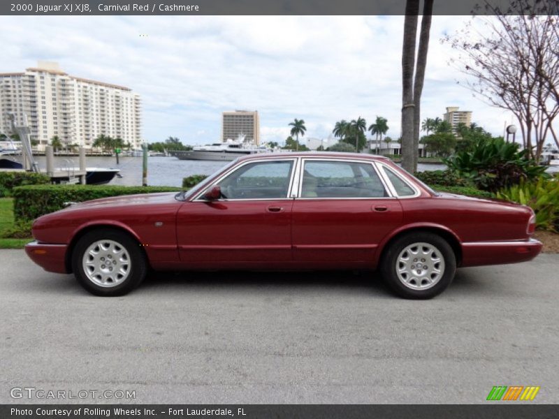 Carnival Red / Cashmere 2000 Jaguar XJ XJ8