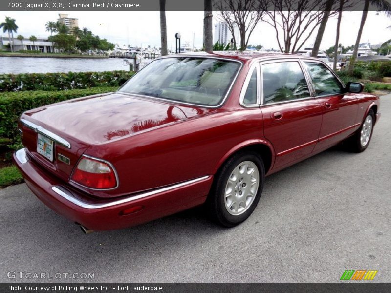 Carnival Red / Cashmere 2000 Jaguar XJ XJ8