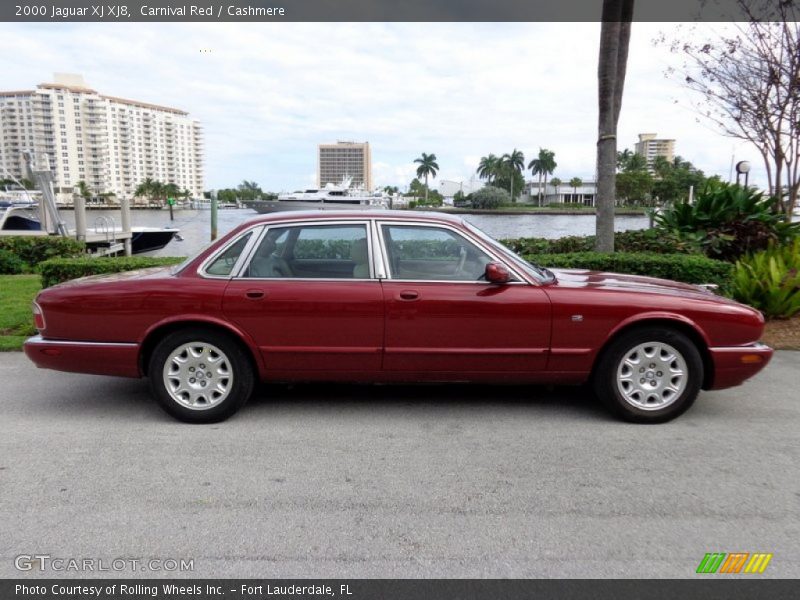 Carnival Red / Cashmere 2000 Jaguar XJ XJ8