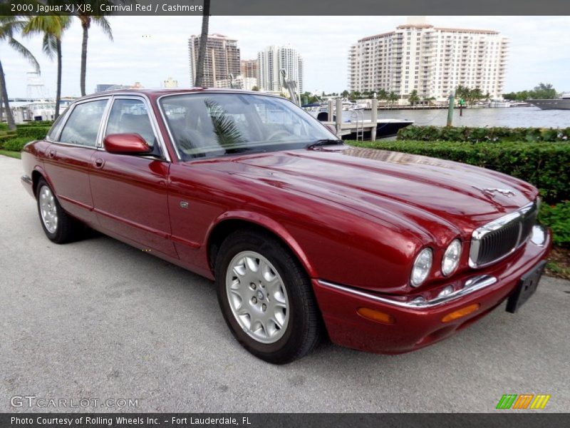 Carnival Red / Cashmere 2000 Jaguar XJ XJ8