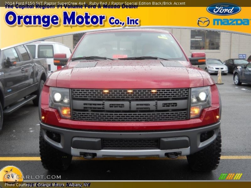 Ruby Red / Raptor Special Edition Black/Brick Accent 2014 Ford F150 SVT Raptor SuperCrew 4x4
