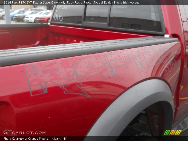 Ruby Red / Raptor Special Edition Black/Brick Accent 2014 Ford F150 SVT Raptor SuperCrew 4x4