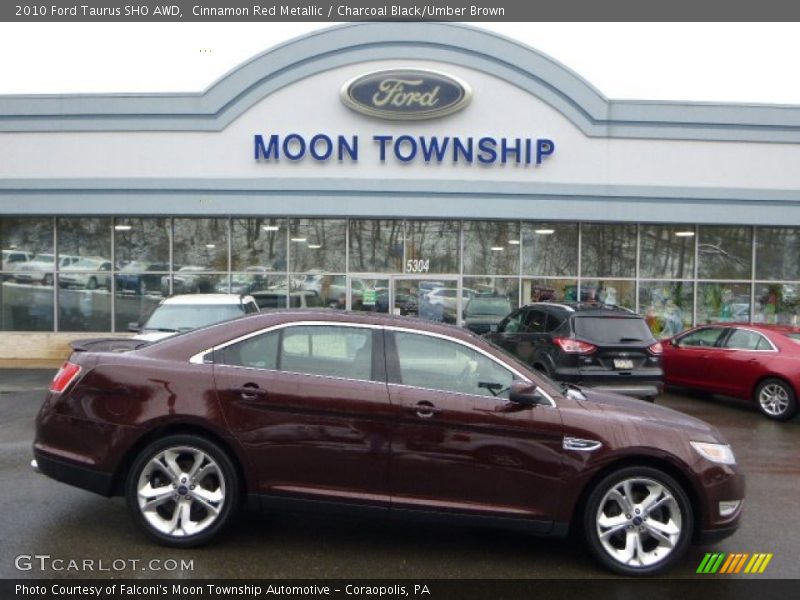 Cinnamon Red Metallic / Charcoal Black/Umber Brown 2010 Ford Taurus SHO AWD