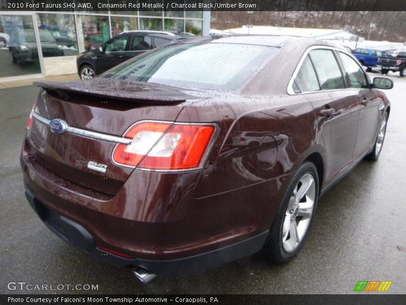 Cinnamon Red Metallic / Charcoal Black/Umber Brown 2010 Ford Taurus SHO AWD