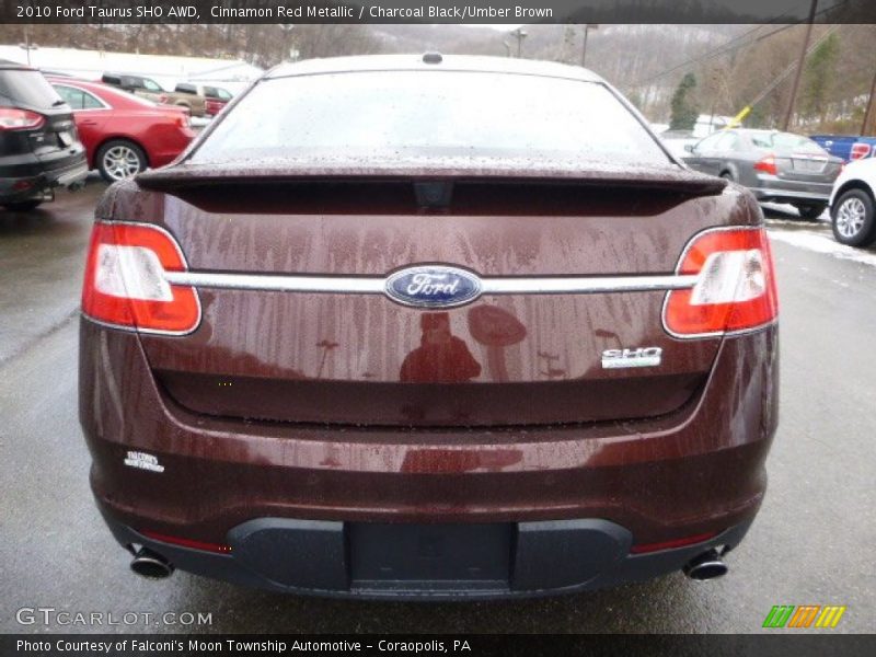 Cinnamon Red Metallic / Charcoal Black/Umber Brown 2010 Ford Taurus SHO AWD