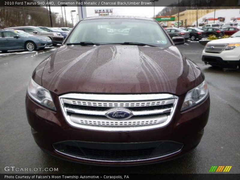 Cinnamon Red Metallic / Charcoal Black/Umber Brown 2010 Ford Taurus SHO AWD