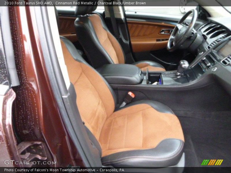 Cinnamon Red Metallic / Charcoal Black/Umber Brown 2010 Ford Taurus SHO AWD