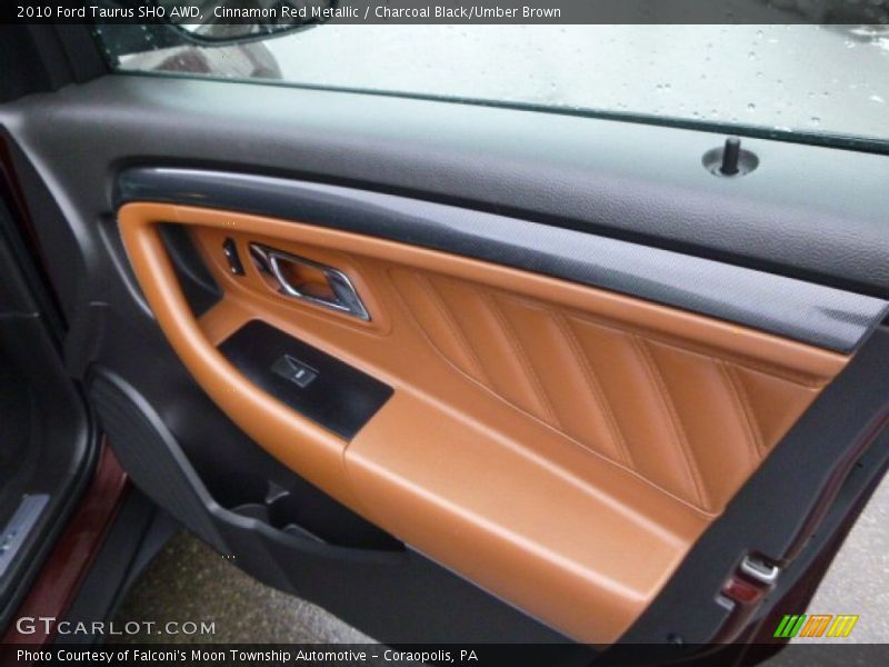 Cinnamon Red Metallic / Charcoal Black/Umber Brown 2010 Ford Taurus SHO AWD