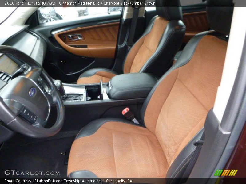 Cinnamon Red Metallic / Charcoal Black/Umber Brown 2010 Ford Taurus SHO AWD