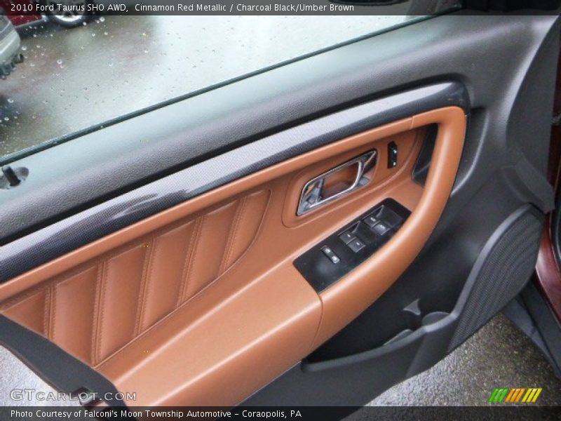 Cinnamon Red Metallic / Charcoal Black/Umber Brown 2010 Ford Taurus SHO AWD