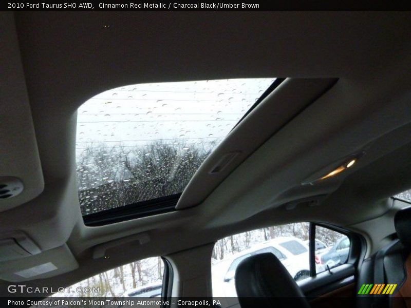 Cinnamon Red Metallic / Charcoal Black/Umber Brown 2010 Ford Taurus SHO AWD