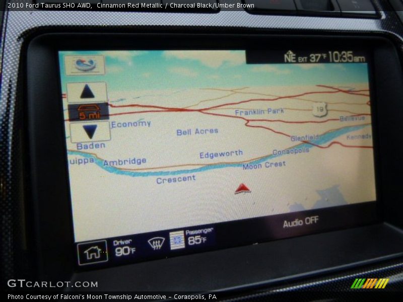 Cinnamon Red Metallic / Charcoal Black/Umber Brown 2010 Ford Taurus SHO AWD