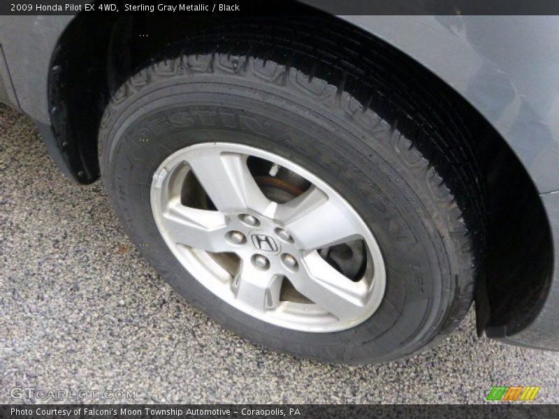 Sterling Gray Metallic / Black 2009 Honda Pilot EX 4WD