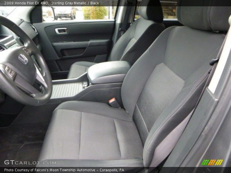 Sterling Gray Metallic / Black 2009 Honda Pilot EX 4WD