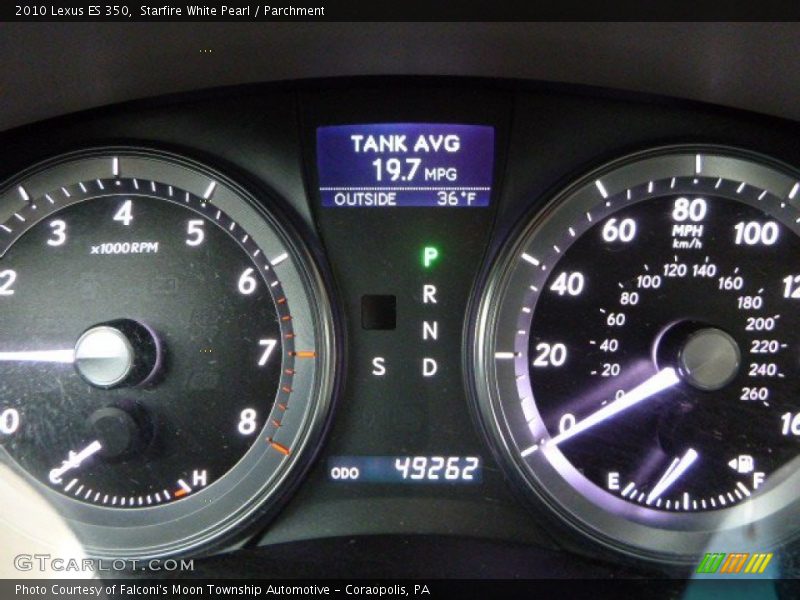 Starfire White Pearl / Parchment 2010 Lexus ES 350