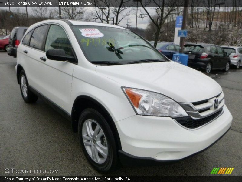 Taffeta White / Gray 2010 Honda CR-V EX AWD