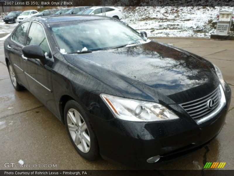 Black Onyx / Black 2007 Lexus ES 350