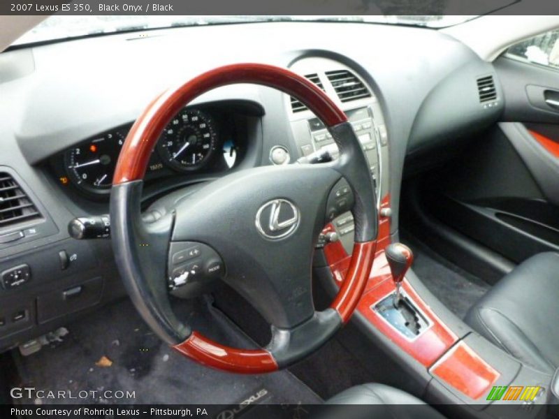 Black Onyx / Black 2007 Lexus ES 350