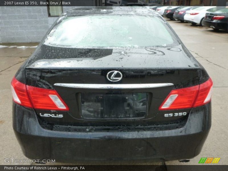 Black Onyx / Black 2007 Lexus ES 350