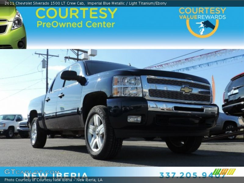 Imperial Blue Metallic / Light Titanium/Ebony 2011 Chevrolet Silverado 1500 LT Crew Cab