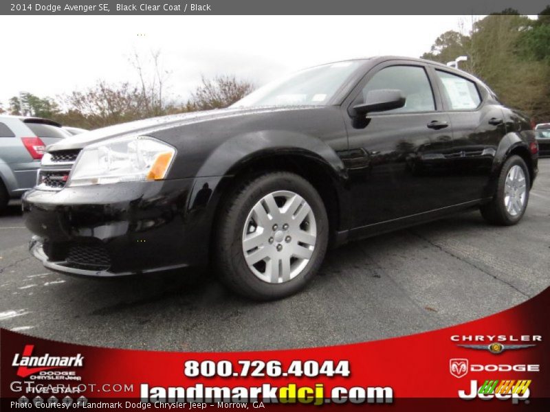 Black Clear Coat / Black 2014 Dodge Avenger SE