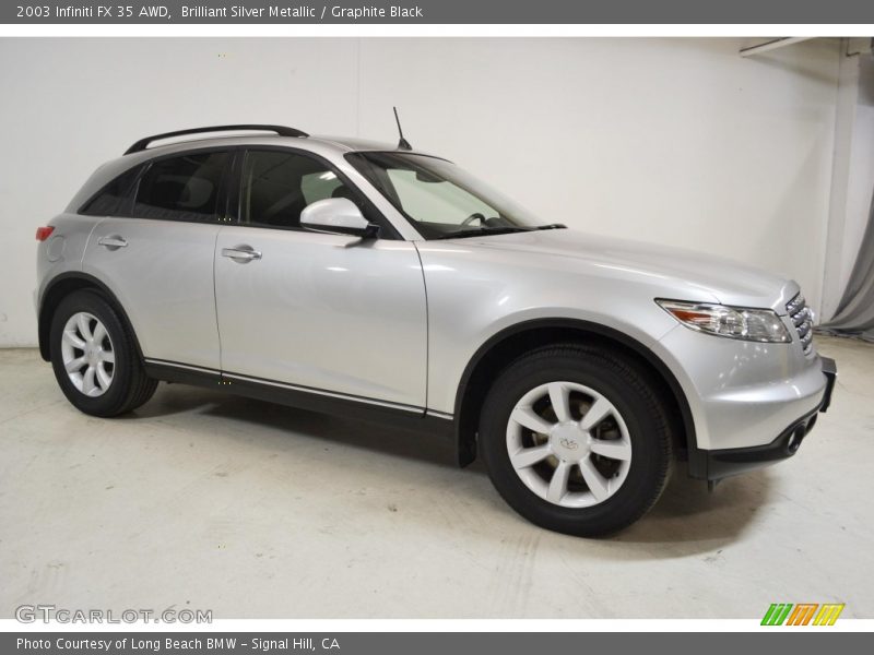 Brilliant Silver Metallic / Graphite Black 2003 Infiniti FX 35 AWD