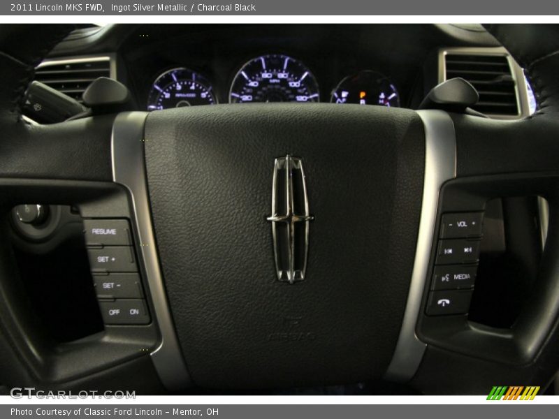 Ingot Silver Metallic / Charcoal Black 2011 Lincoln MKS FWD