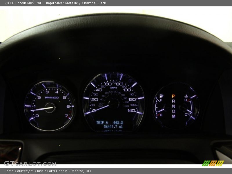 Ingot Silver Metallic / Charcoal Black 2011 Lincoln MKS FWD