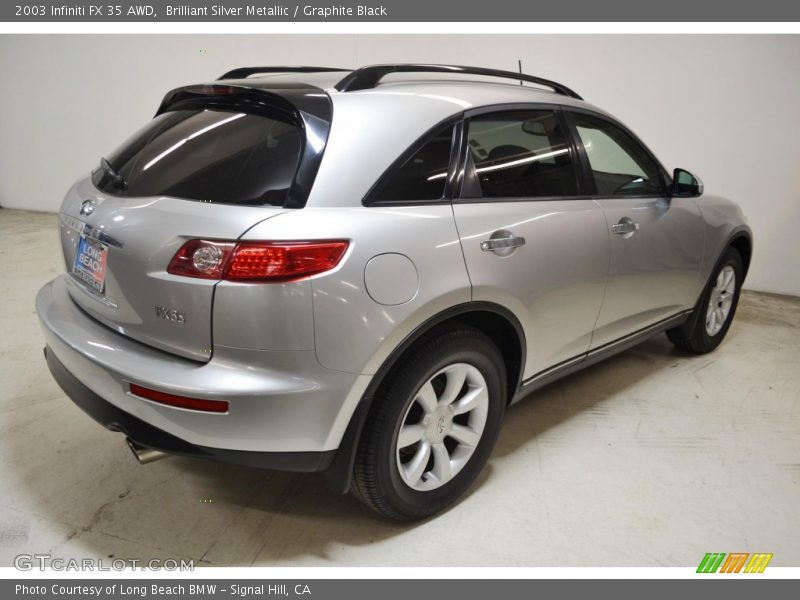 Brilliant Silver Metallic / Graphite Black 2003 Infiniti FX 35 AWD